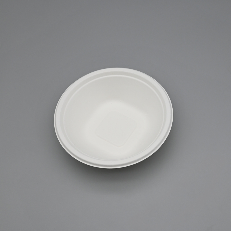 DISPOSABLE BIOSUGARCANE 12 OZ ROUND BOWL SQUARE BOTTOM COMPOSTABLE CONTAINERS