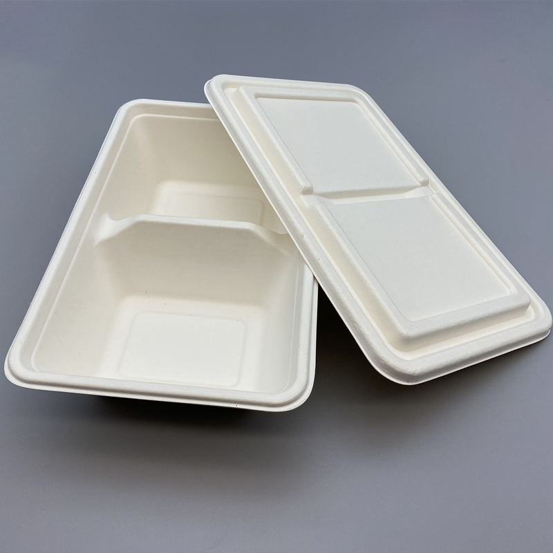1000ML COMPOSTABLE SUGARCANE FOOD CONTAINER WITH BAGASSE LID