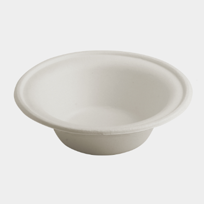 6oz Small Disposable Sugarcane Bagasse Bowl - Eco-Friendly, Biodegradable & Microwave Safe for Salads, Soups & Snacks