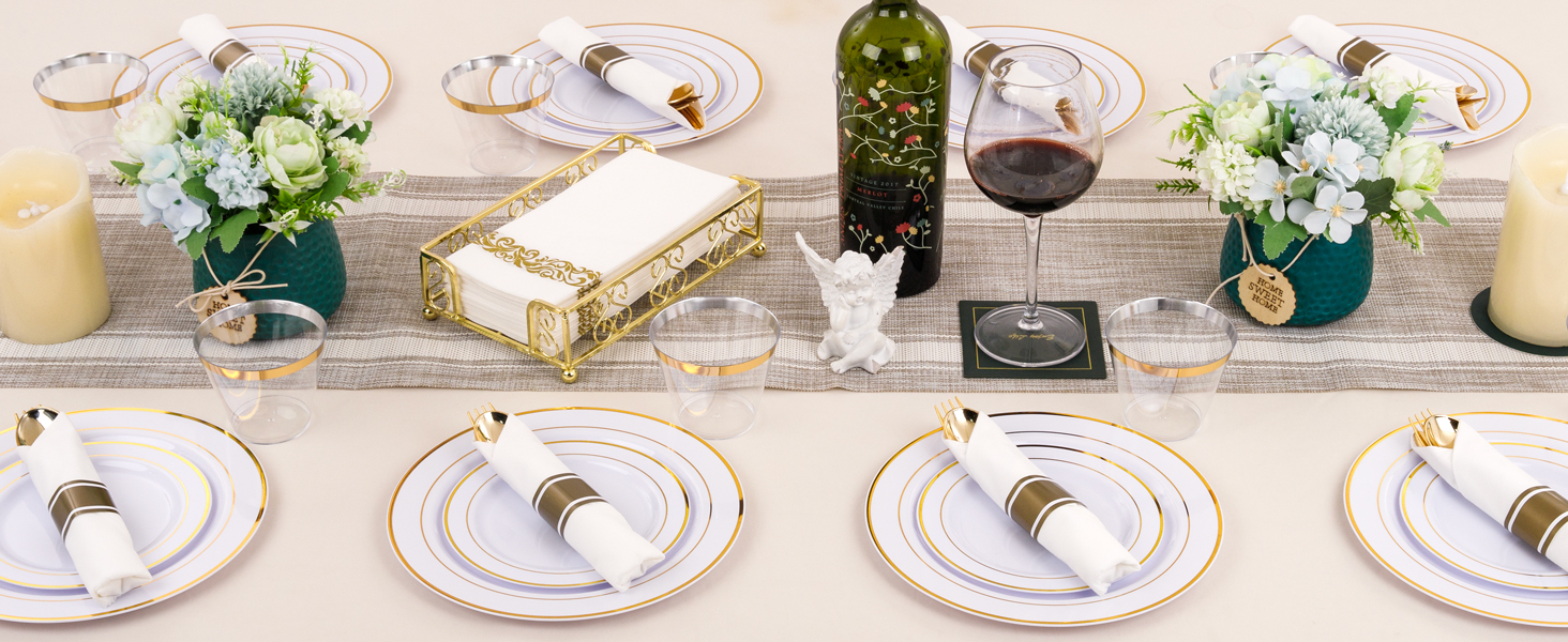 tableware on party